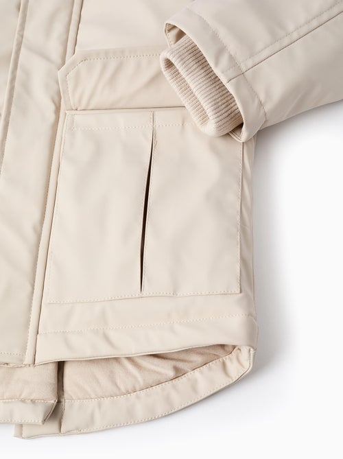 Parka in gomma con hood e fodera in jersey - Kiabi