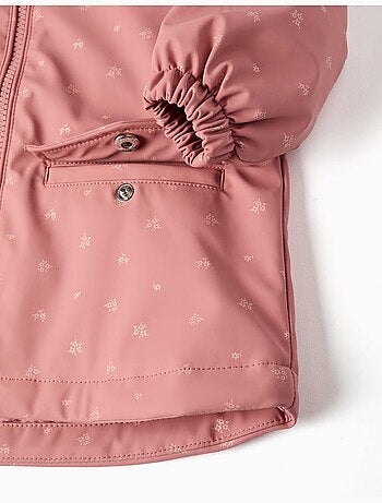 Parka in gomma imbottita con cappuccio e tasche