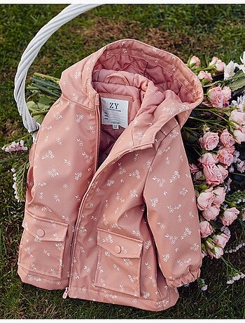 Parka in gomma imbottita con cappuccio