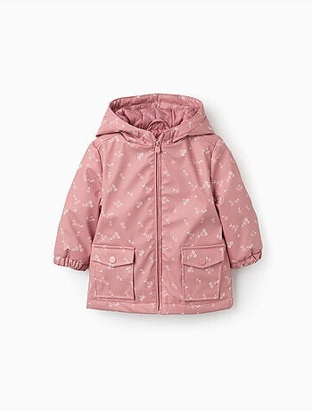 Parka in gomma imbottita con cappuccio