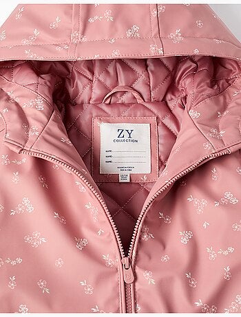 Parka in gomma imbottita con cappuccio