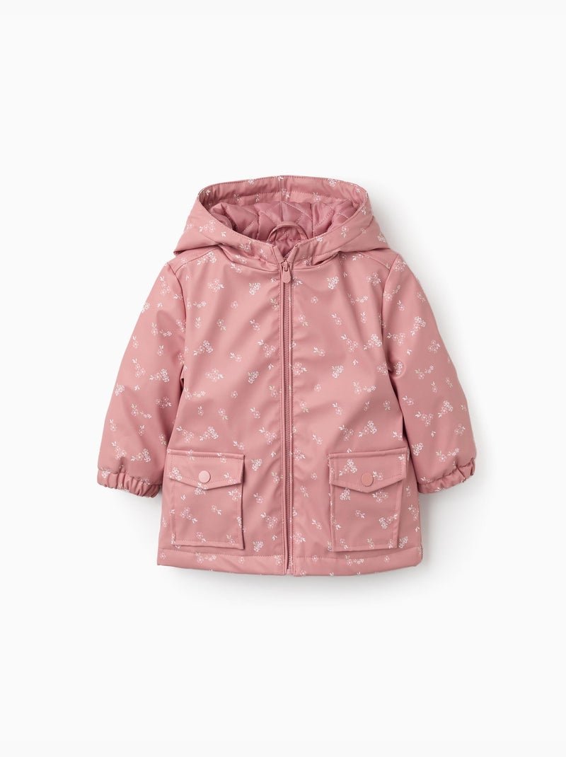 Parka in gomma imbottita con cappuccio Rosa - Kiabi