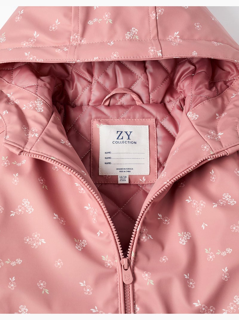 Parka in gomma imbottita con cappuccio Rosa - Kiabi