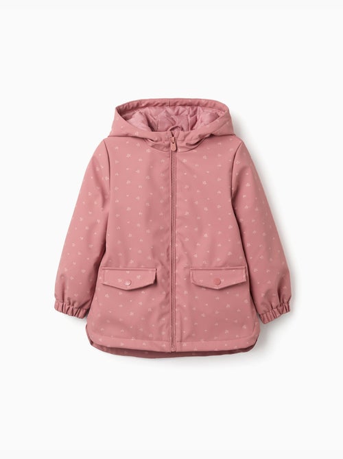 Parka in gomma imbottito con cappuccio e stampa floreale - Kiabi Parka in gomma imbottito con cappuccio e stampa floreale - Kiabi