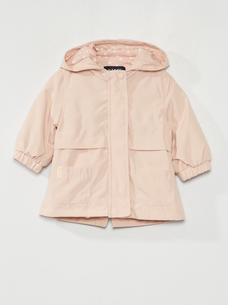 Parka in microfibra con cappuccio ROSA - Kiabi
