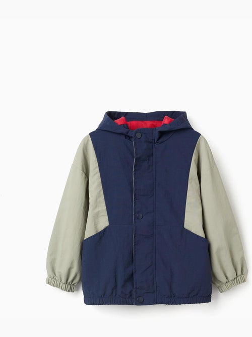 Parka in nylon con hood con estremità elastiche - Kiabi