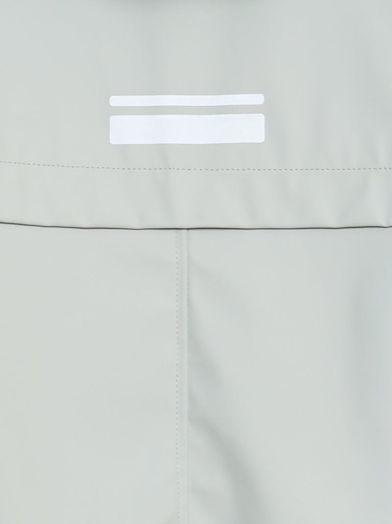 Parka in tela cerata con cappuccio BLU - Kiabi