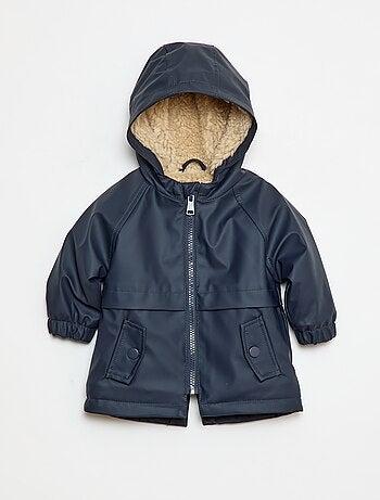 Parka interno effetto montone