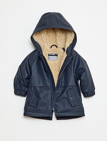 Parka interno effetto montone