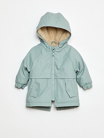 Parka interno effetto montone