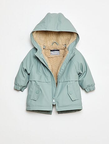 Parka interno effetto montone