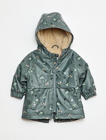 Parka interno effetto montone