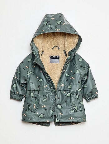 Parka interno effetto montone