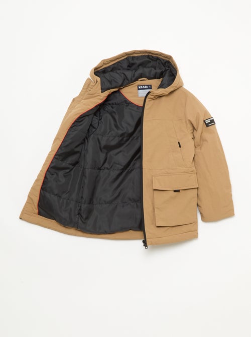 Parka leggera con cappuccio e 2 tasche a soffietto con patta - Kiabi