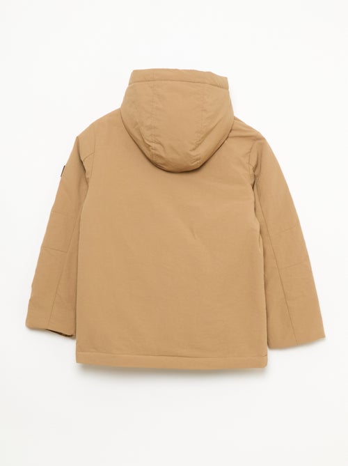 Parka leggera con cappuccio e 2 tasche a soffietto con patta - Kiabi