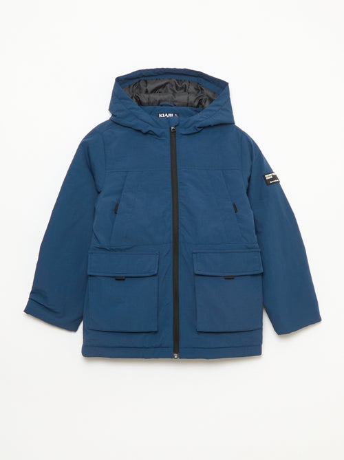 Parka leggera con cappuccio e 2 tasche a soffietto con patta - Kiabi