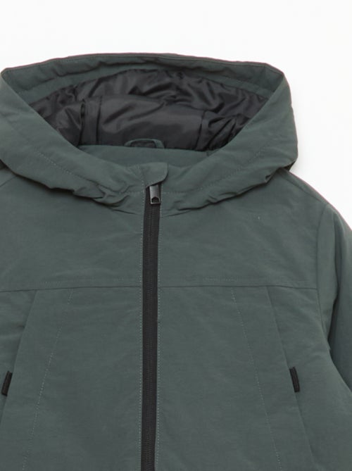 Parka leggera con cappuccio e 2 tasche a soffietto con patta - Kiabi