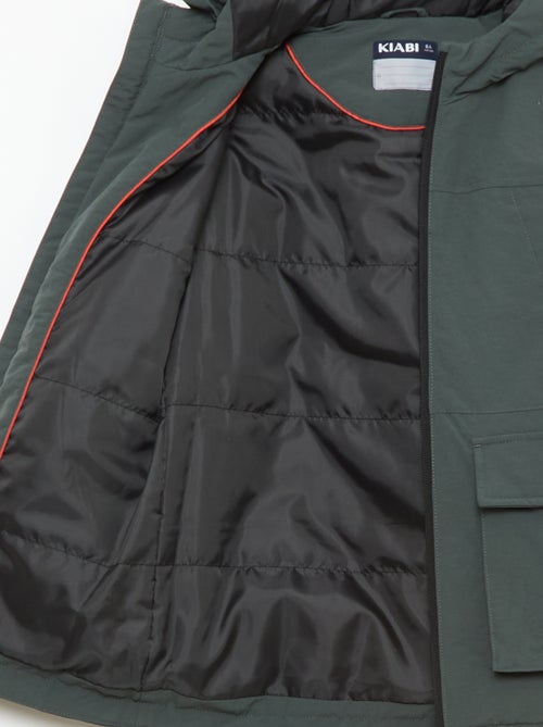 Parka leggera con cappuccio e 2 tasche a soffietto con patta - Kiabi