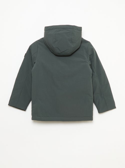 Parka leggera con cappuccio e 2 tasche a soffietto con patta - Kiabi