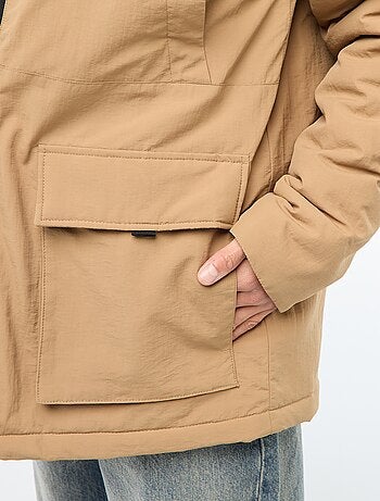 Parka leggera con cappuccio idrorepellente