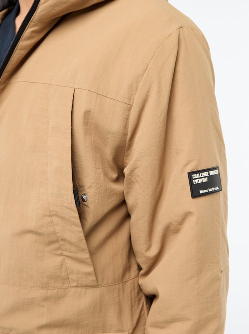 Parka leggera con cappuccio idrorepellente - Kiabi