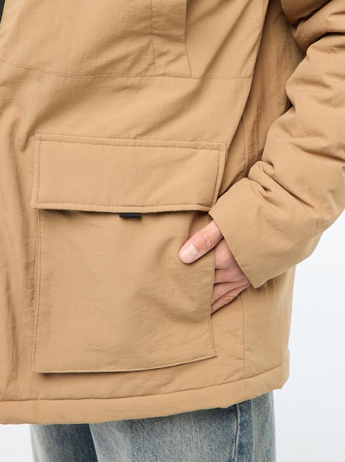 Parka leggera con cappuccio idrorepellente - Kiabi