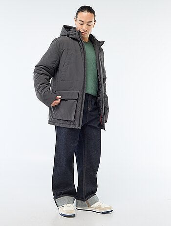 Parka leggera con cappuccio idrorepellente