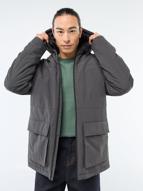Parka leggera con cappuccio idrorepellente - Kiabi