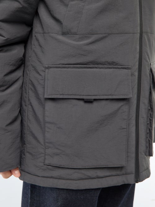 Parka leggera con cappuccio idrorepellente - Kiabi