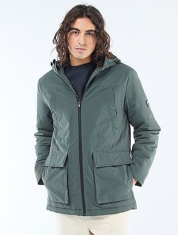 Parka leggera con cappuccio idrorepellente