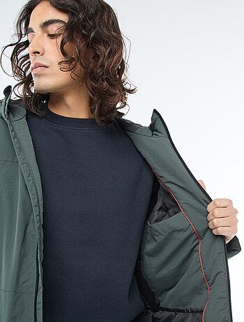 Parka leggera con cappuccio idrorepellente