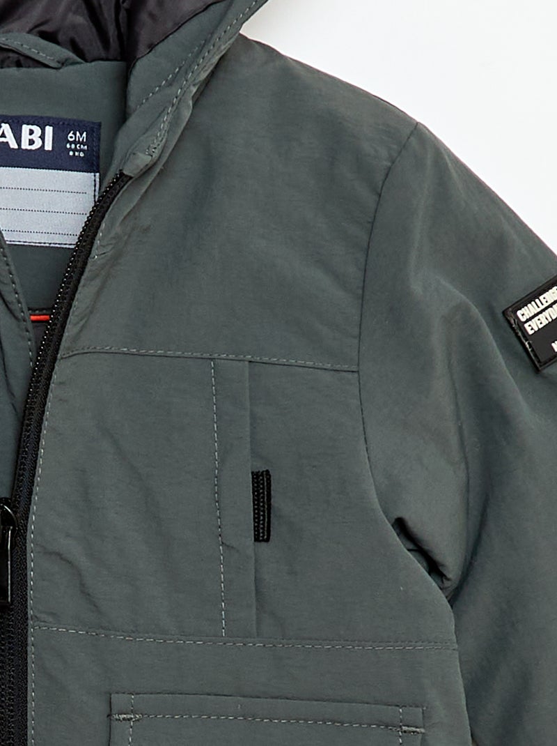 Parka leggera con cappuccio Verde - Kiabi