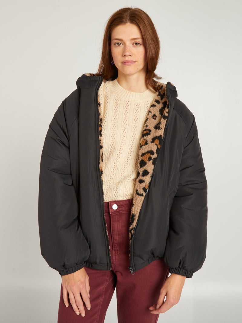 Parka leggero trapuntato nero - Kiabi