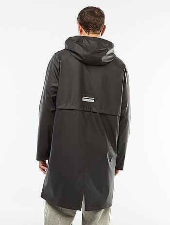Parka lunga antipioggia con cappuccio