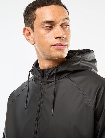 Parka lunga antipioggia con cappuccio