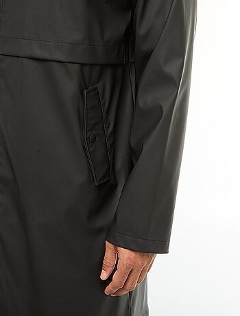 Parka lunga antipioggia con cappuccio