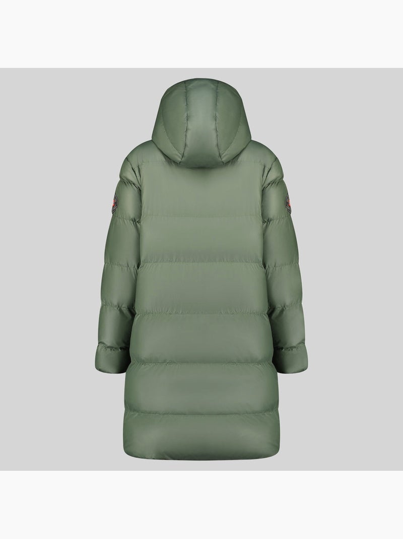 Parka lunga con cappuccio adrianna – geographical norway Verde - Kiabi