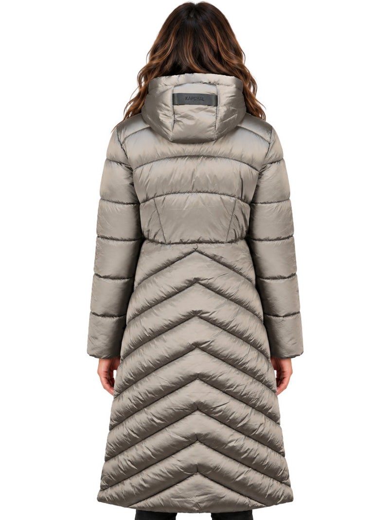 Parka lungo con cappuccio blancheoral long – kaporal Grigio chiaro - Kiabi