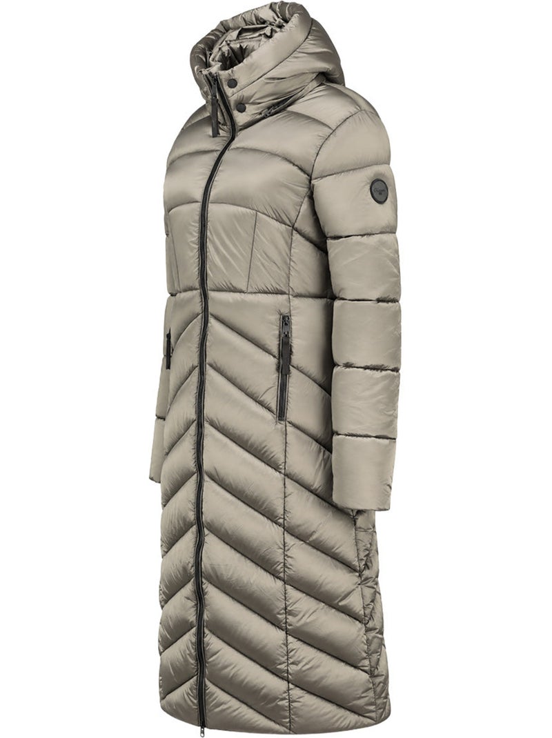 Parka lungo con cappuccio blancheoral long – kaporal Grigio chiaro - Kiabi