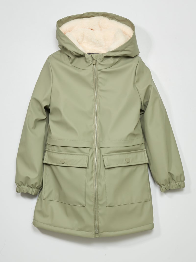 Parka lungo con cappuccio grigio Bambina Kiabi