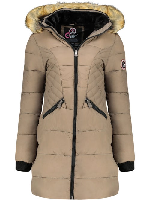 Parka lungo con cappuccio in pelliccia sintetica akapeak – canadian peak - Kiabi