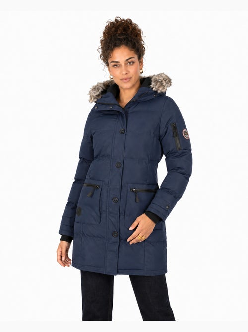 Parka lungo con cappuccio in pelliccia sintetica axelus – canadian peak - Kiabi Parka lungo con cappuccio in pelliccia sintetica axelus – canadian peak - Kiabi