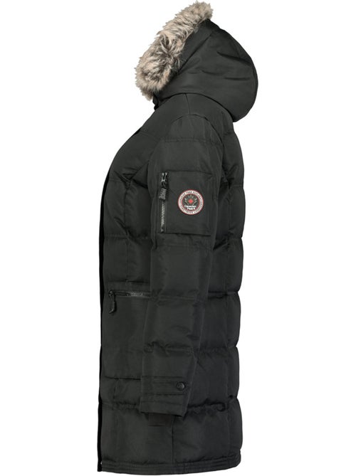 Parka lungo con cappuccio in pelliccia sintetica axelus – canadian peak - Kiabi