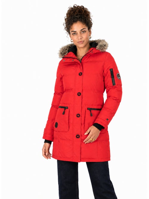 Parka lungo con cappuccio in pelliccia sintetica axelus – canadian peak - Kiabi Parka lungo con cappuccio in pelliccia sintetica axelus – canadian peak - Kiabi