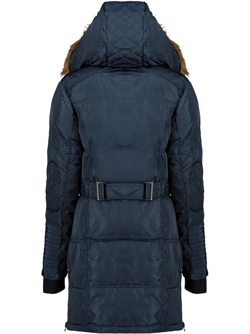 Parka lungo con cappuccio in pelliccia sintetica beauty – canadian peak - Kiabi