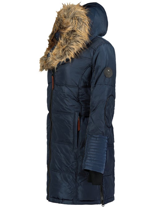 Parka lungo con cappuccio in pelliccia sintetica beauty – canadian peak - Kiabi