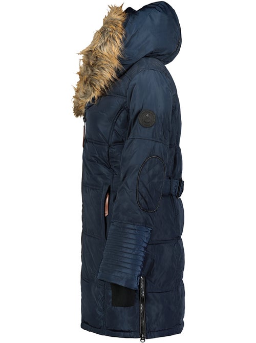 Parka lungo con cappuccio in pelliccia sintetica beauty – canadian peak - Kiabi