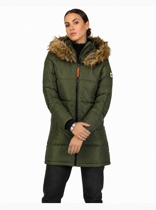 Parka lungo con cappuccio in pelliccia sintetica beauty – canadian peak - Kiabi Parka lungo con cappuccio in pelliccia sintetica beauty – canadian peak - Kiabi
