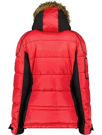 Parka lungo con cappuccio in pelliccia sintetica bersileak – canadian peak