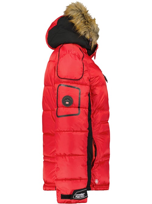 Parka lungo con cappuccio in pelliccia sintetica bersileak – canadian peak - Kiabi